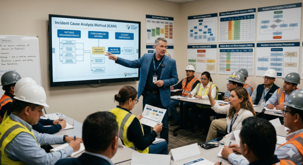 Investigación de Accidentes que Sí Genera Cambios: Domina ICAM y Elimina el Error Humano como Excusa